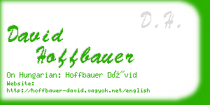 david hoffbauer business card